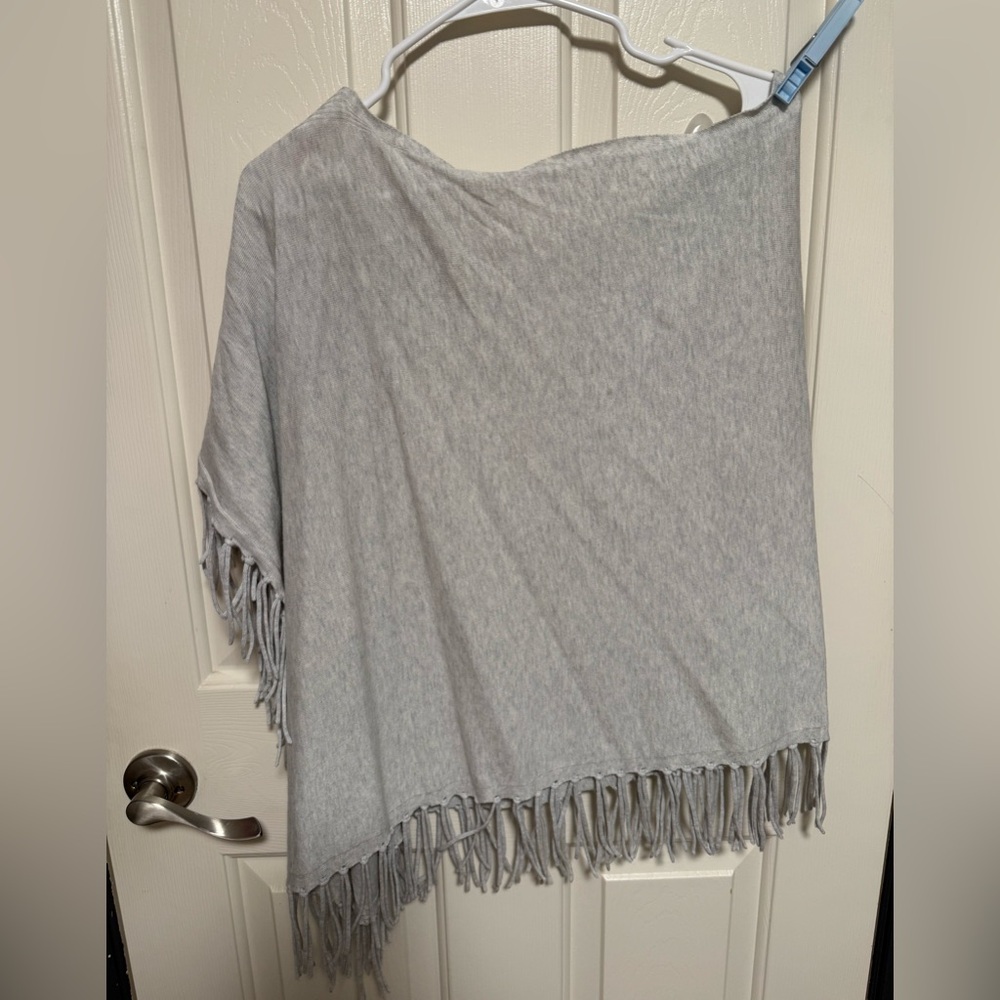 Lilly Pulitzer Lani Wrap Heather Sea Pebble Grey One Size NWT - Picture 4 of 6